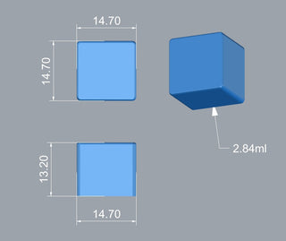 2,84 ml Cube Gummy Forma