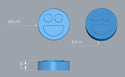 3,2 ml Smiley Face Gummy Form - 192 dutin