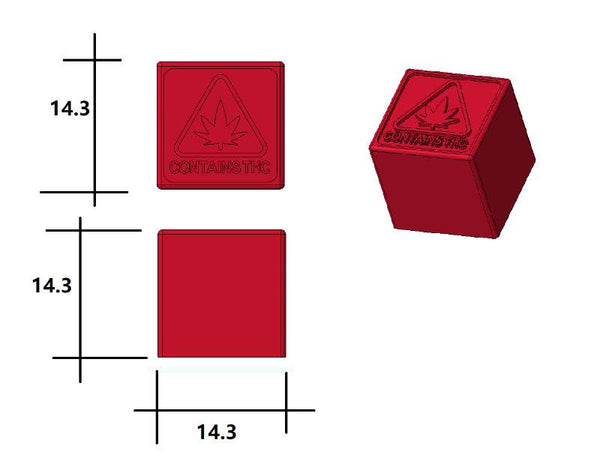 2,9 ml gumová forma s logom štátu Rhode Island – 391 dutín