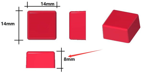 1,5 ml štvorcová silikónová gumová forma - 432 dutín